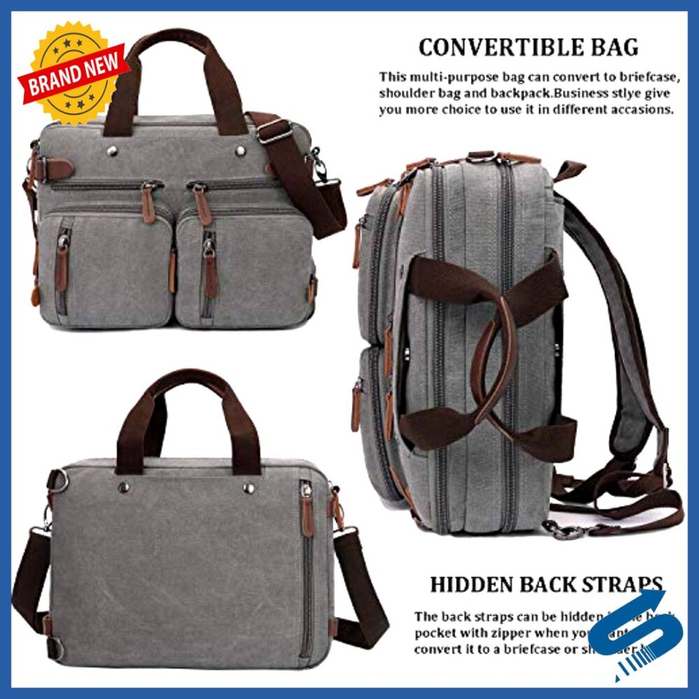 Convertible Laptop Backpack Multi-Functional Trav… - image 4
